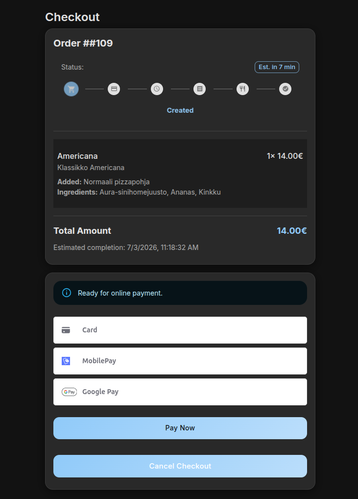 Secure payment interface